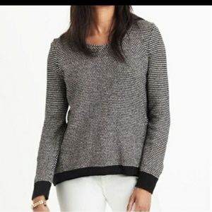 Madewell Black and White Knit Sweater